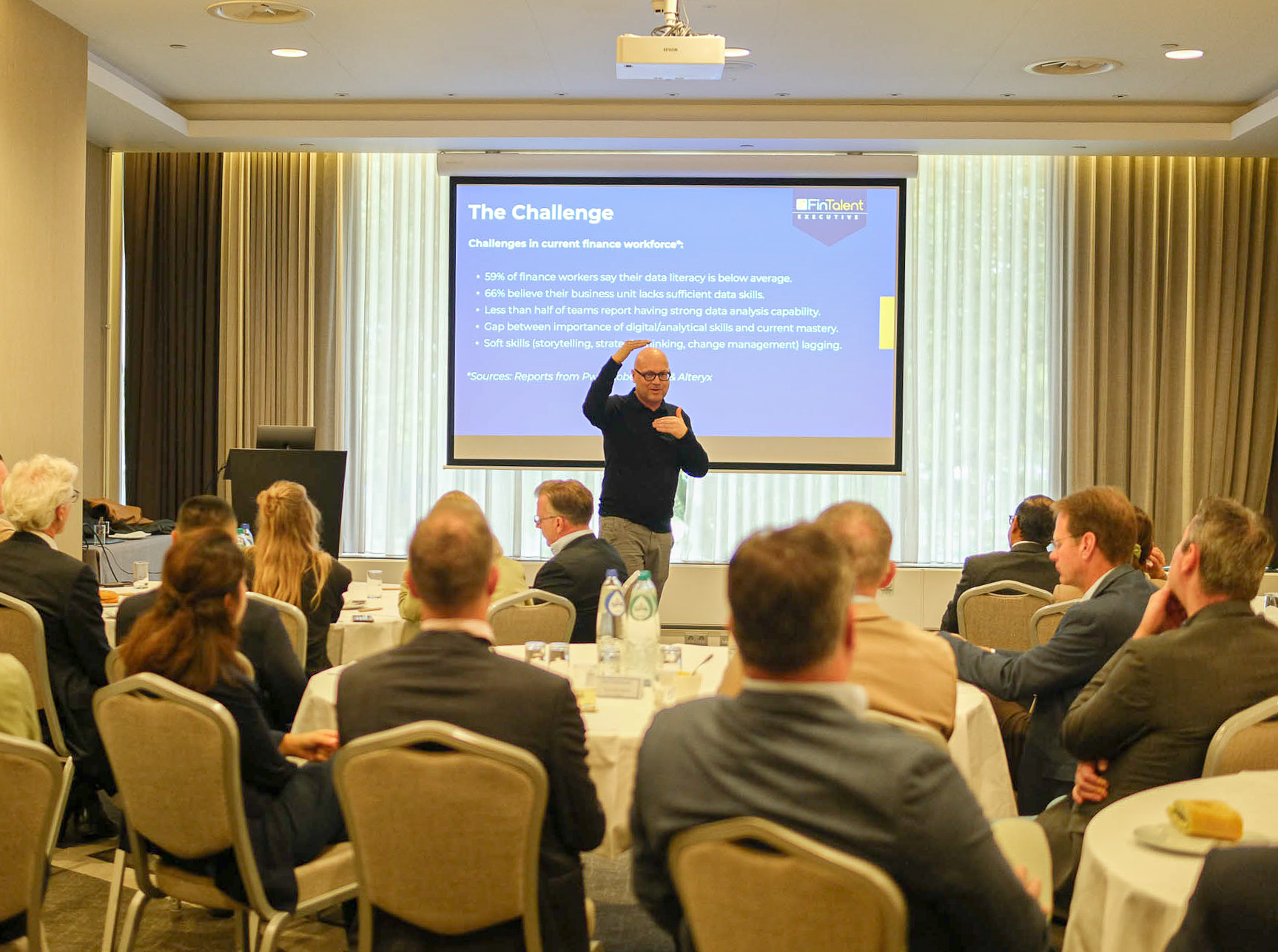 Guests at a corporate event at Hilton Rotterdam