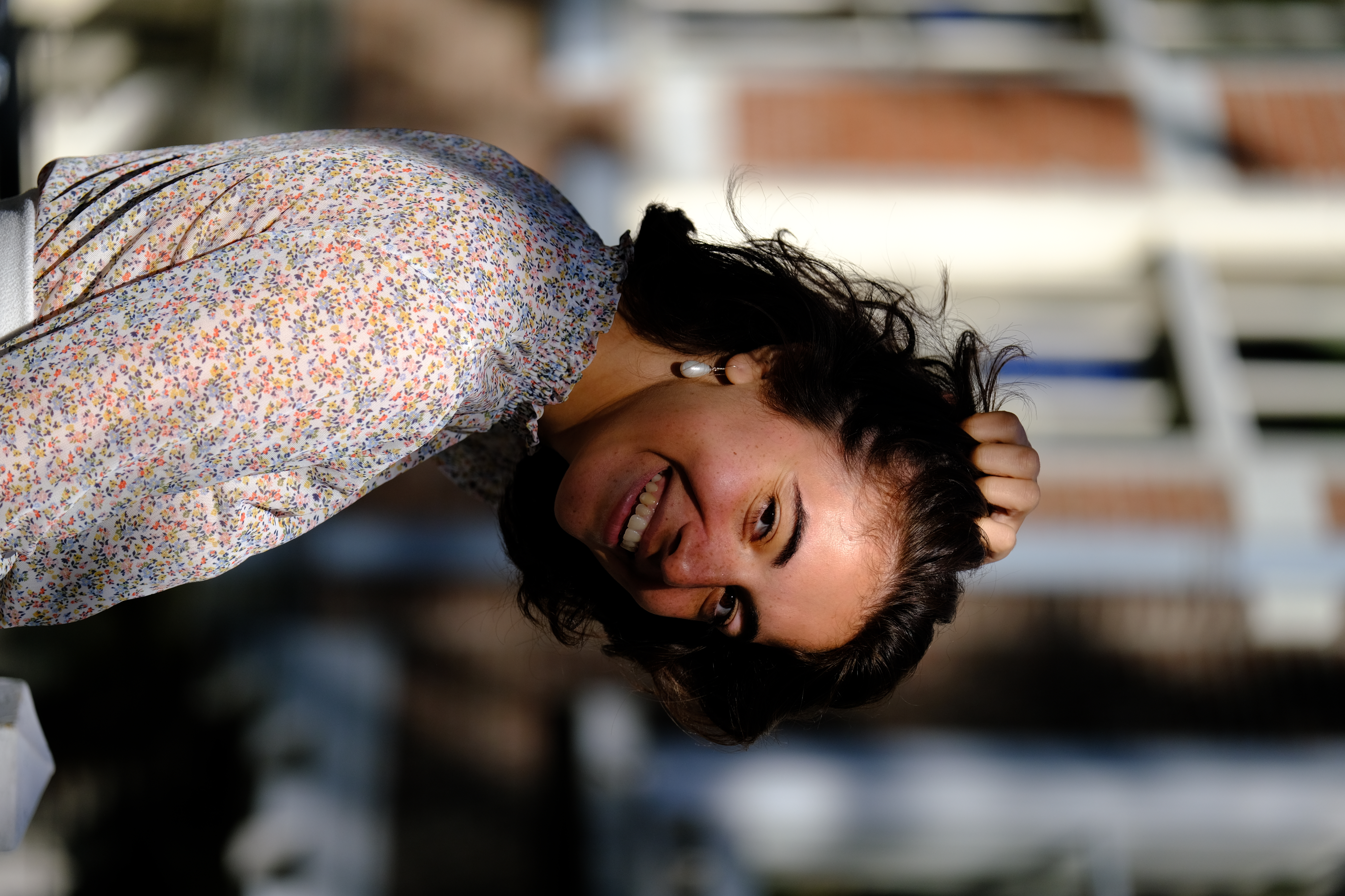 Candid portrait in soft afternoon light, Delft